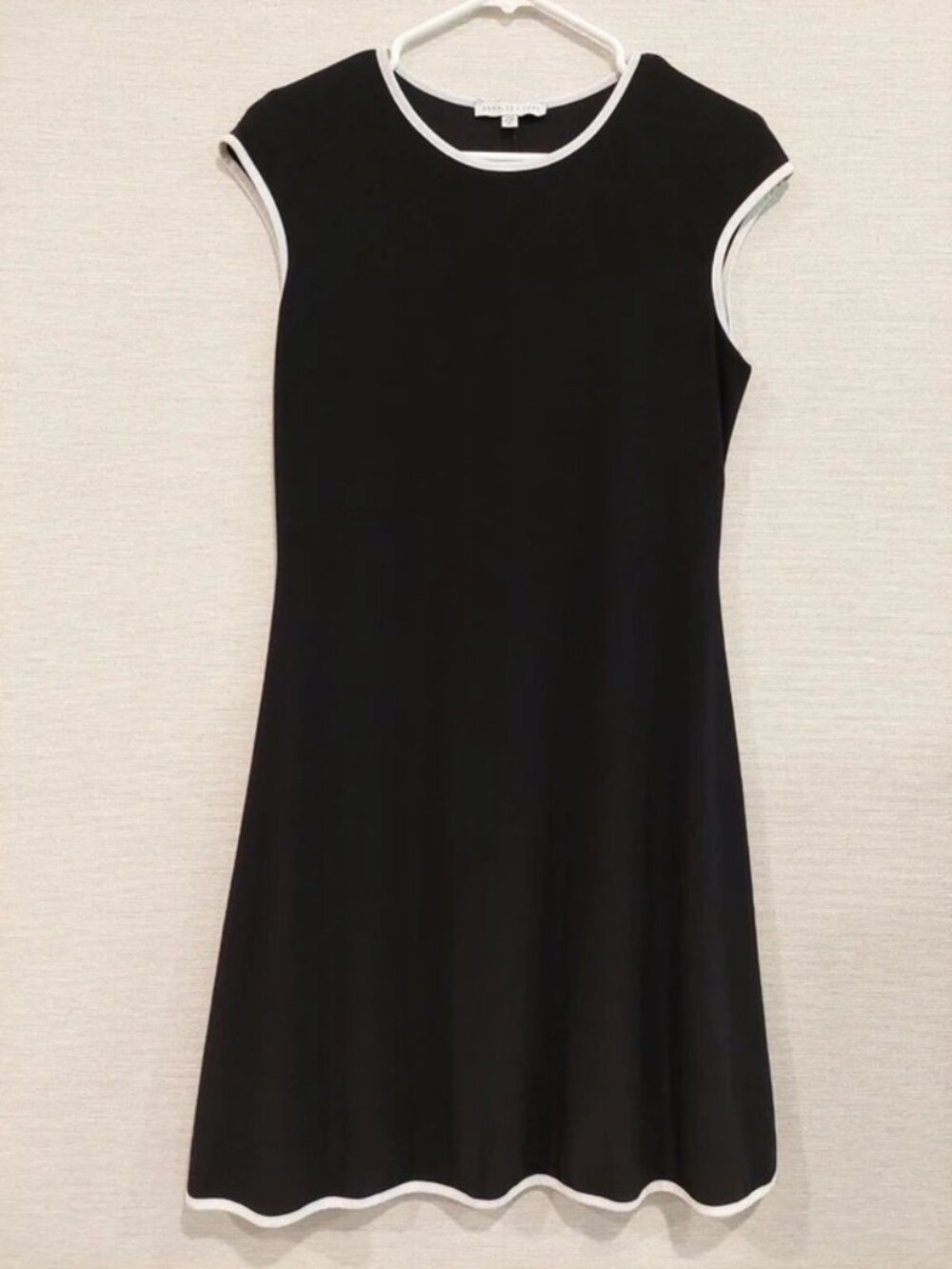 Annalee Hope Black Shift Dress White Contrast Trim | Women's M